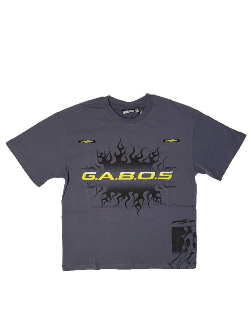Hellstar G.A.B.O.S. Gray Graphic Tshirt Small